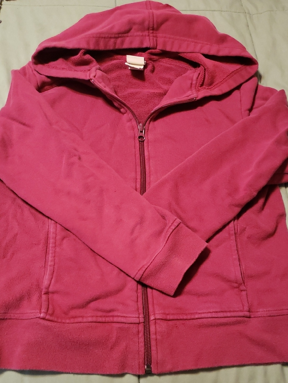 L.L. Bean Women's Red Full-Zip Hoodie